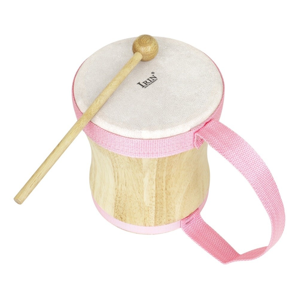 Tambourine Hand Drum - Indische Holz-Handtrommel für Früherziehung, Handgehaltene Holztamburin