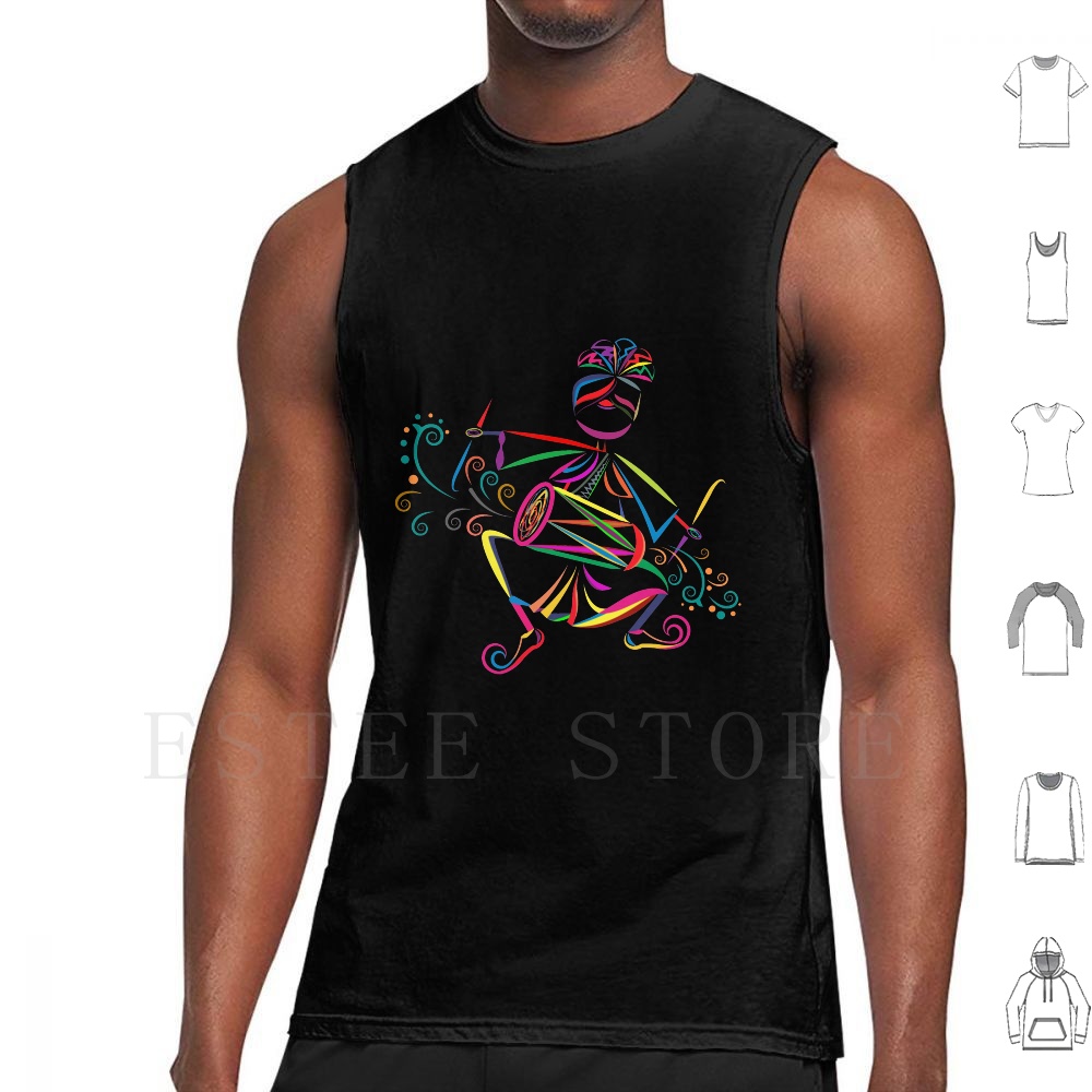 Musical Instrument In India - Dhol Player Tank Tops Weste ärmellos