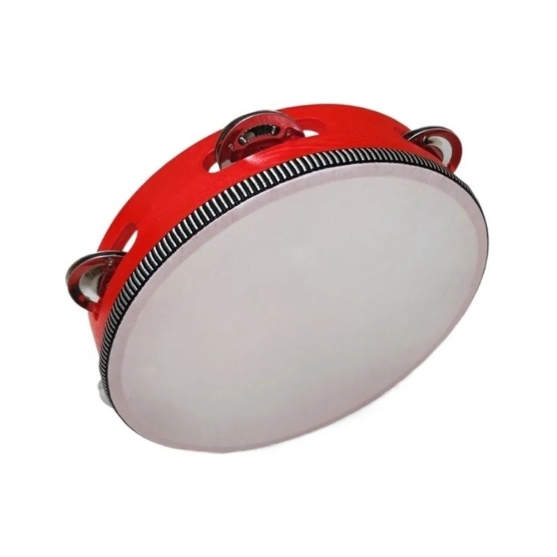 Tambourine Hand Drum - 4/6/8/10 Zoll Handgehaltene Metall-Jingles Holz-Tamburin Trommel