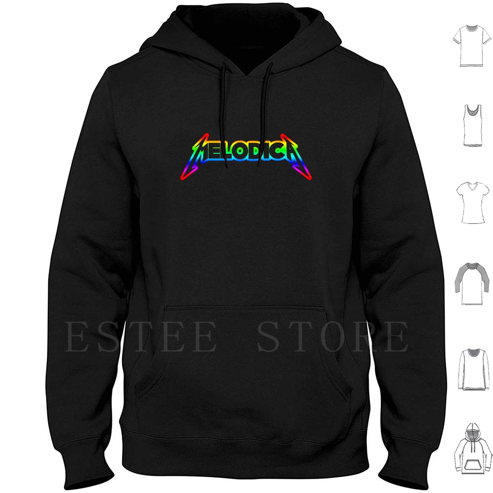 Musical Instrument Jokes - Rainbow Melodica Hoodies Melodica Rainbow Music