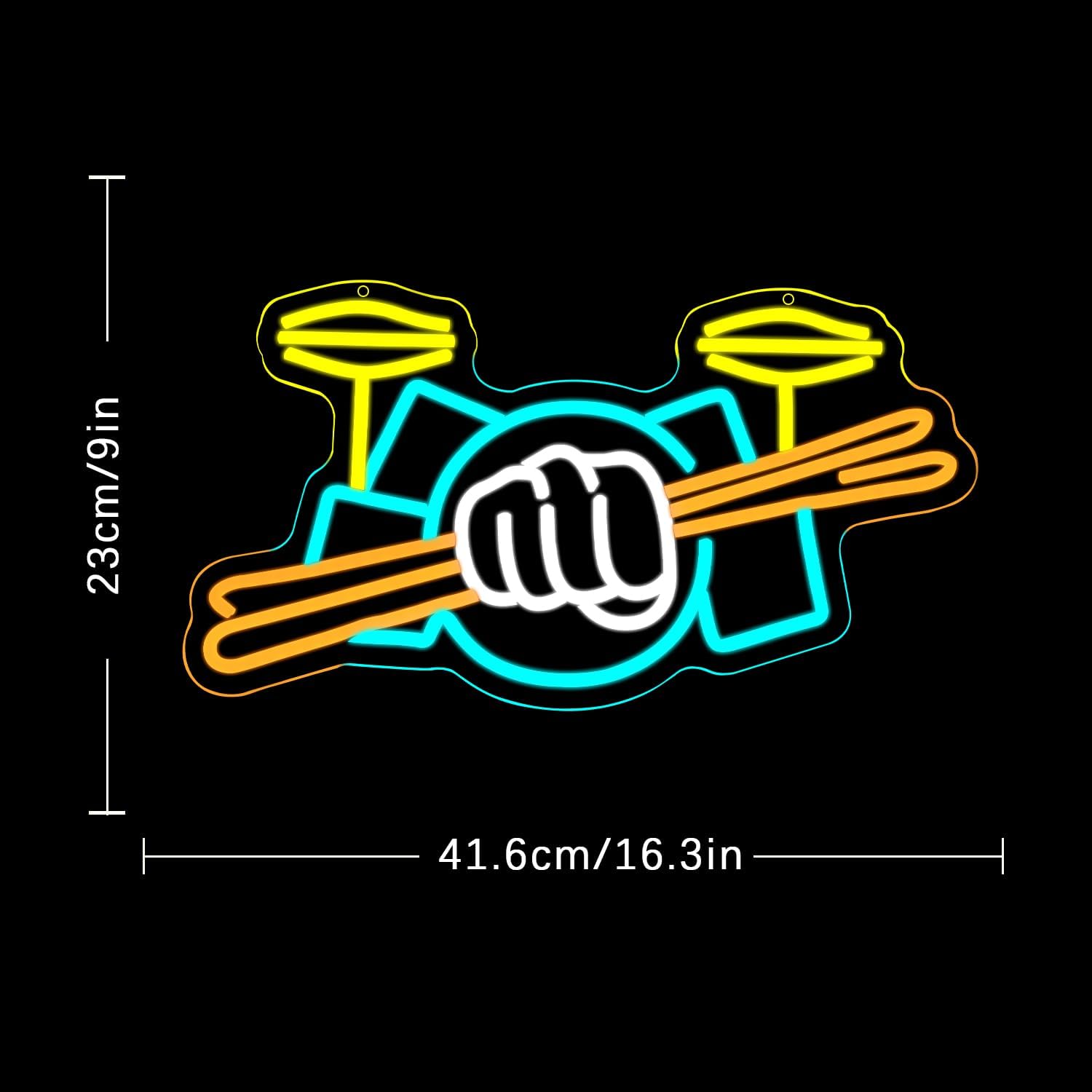 Schlagzeug-Neonschild USB-Betr – Musical Instrument With A Bewertung und Preis