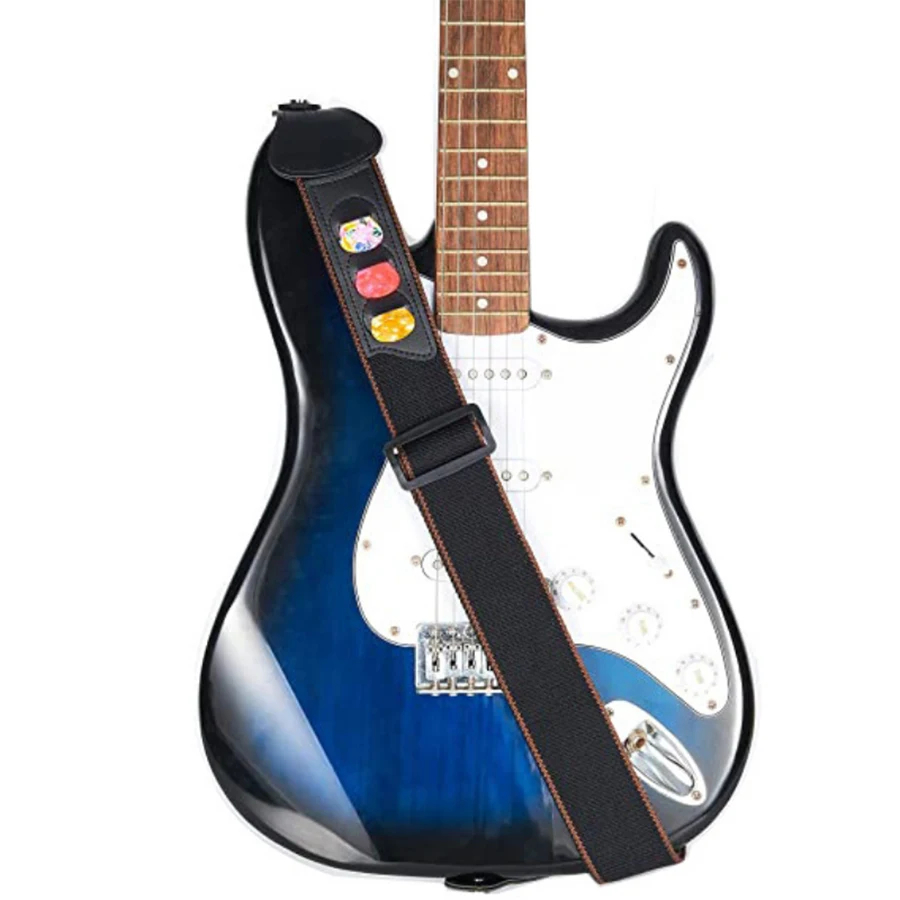 7 Teile/satz Gitarrengurt Schw – Musical Instrument Bass Bewertung und Preis