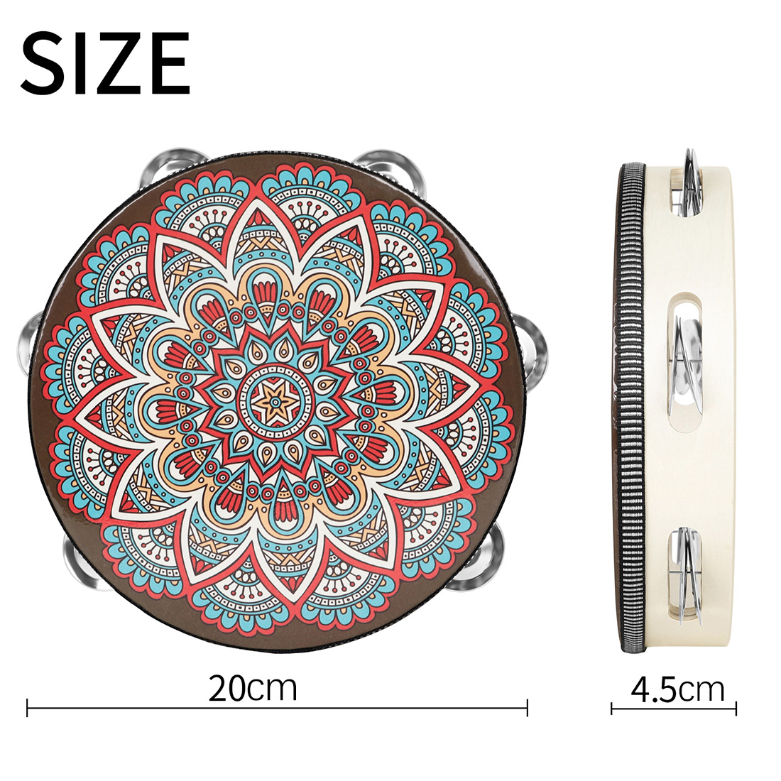 IRIN 8 Zoll Einreihige Alte St – Tambourine Hand Drum Bewertung und Preis