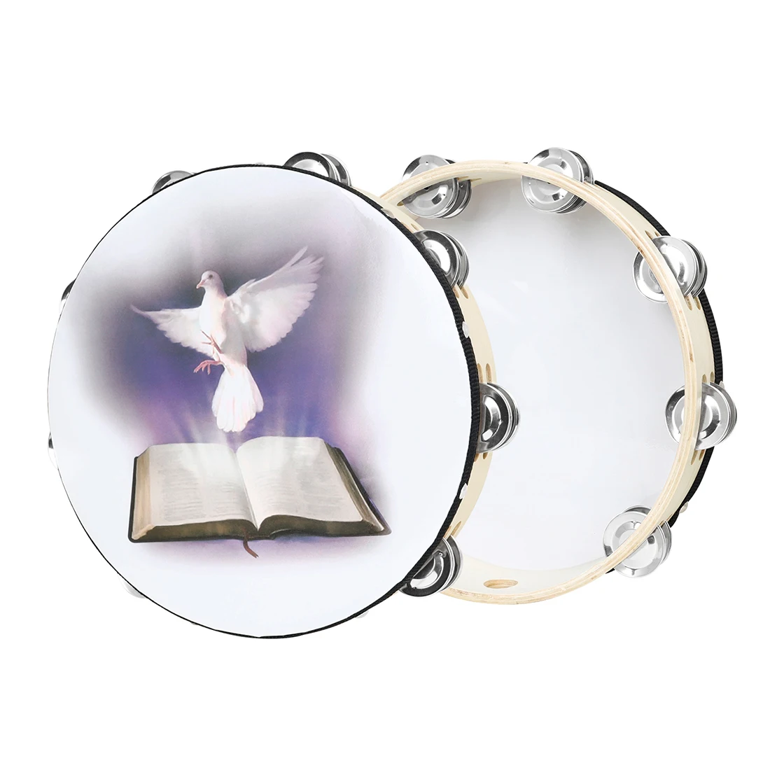 M MBAT 10-Zoll-Tamburin-Handgl – Tambourine Hand Drum Bewertung und Preis
